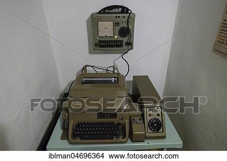 Telecommunications equipment, Museum Bunk'Art 2, former nuclear bunker, city center, Tirana, Albania, Europe View Large Photo Image Picture - Telecommunications equipment, Museum Bunk'Art 2, former nuclear bunker, city center, Tirana, Albania, Europe. Fotosearch