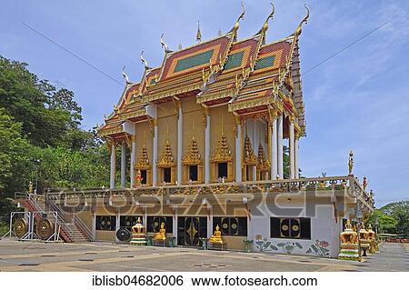 Temple Wat Khao Rang, Phuket, Thailand, Asia View Large Photo Image Stock Photograph - Temple Wat Khao Rang, Phuket, Thailand, Asia. Fotosearch