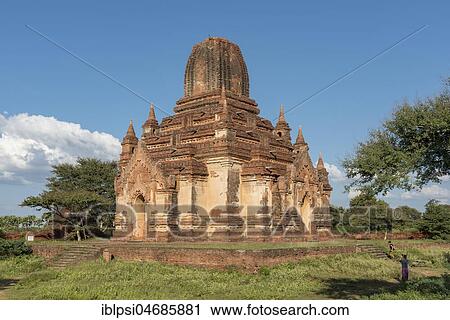 Stock Image - Thambula Temple, Tham Bula Paya, Bagan, Myanmar, Asia. Fotosearch