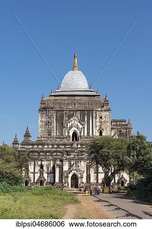Thatbyinnyu Temple, Bagan, Myanmar, Asia View Large Photo Image Stock Photograph - Thatbyinnyu Temple, Bagan, Myanmar, Asia. Fotosearch