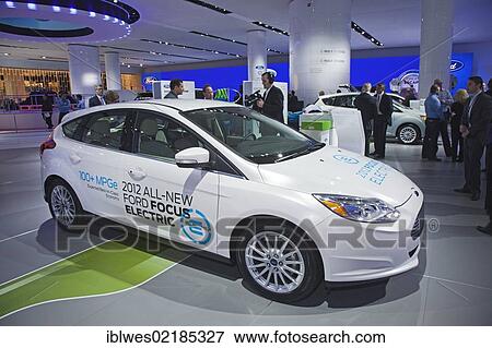 The 2012 Ford Focus electric car on display at the North American International Auto Show, Detroit, Michigan, USA, North America View Large Photo Image Stock Photo - The 2012 Ford Focus electric car on display at the North American International Auto Show, Detroit, Michigan, USA, North America. Fotosearch