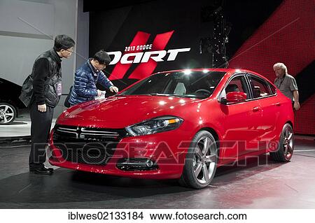 Picture - The 2013 Dodge Dart on display at the North American International Auto Show, Detroit, Michigan, USA, North America. Fotosearch