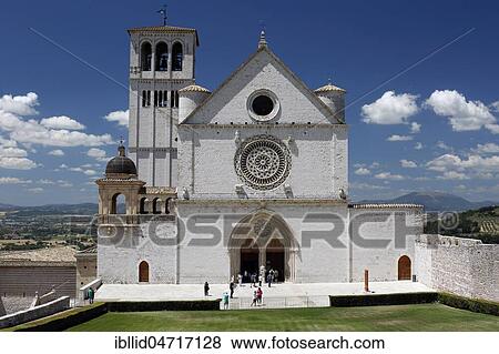 The Basilica of San Francesco d'Assisi, Assisi, Umbria, Italy, Europe View Large Photo Image Stock Photo - The Basilica of San Francesco d'Assisi, Assisi, Umbria, Italy, Europe. Fotosearch