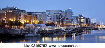 The Docklands, the former port area, with the Convention Centre Dublin on the River Liffey in Dublin, Ireland, Europe View Large Photo Image Stock Image - The Docklands, the former port area, with the Convention Centre Dublin on the River Liffey in Dublin, Ireland, Europe. Fotosearch