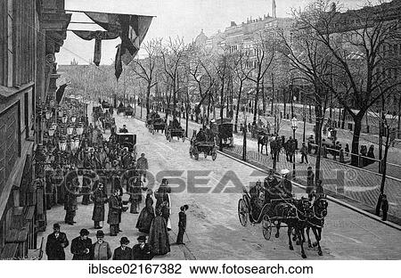 The emperor at the exit of Unter den Linden in Berlin, Germany, historical engraving, 1880, Europe View Large Photo Image Stock Image - The emperor at the exit of Unter den Linden in Berlin, Germany, historical engraving, 1880, Europe. Fotosearch