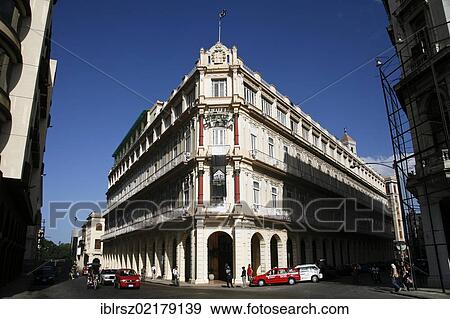 Stock Photo - The famous Plaza Hotel in Havana, Cuba, Greater Antilles, Caribbean, North America. Fotosearch