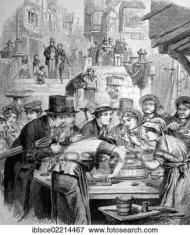 The first oysters in London, England, historical wood engraving, circa 1888 View Large Photo Image Stock Photo - The first oysters in London, England, historical wood engraving, circa 1888. Fotosearch