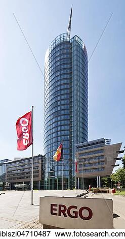 The high-rise building of Ergo headquarters, Düsseldorf, North Rhine-Westphalia, Germany, Europe View Large Photo Image Stock Photo - The high-rise building of Ergo headquarters, Düsseldorf, North Rhine-Westphalia, Germany, Europe. Fotosearch