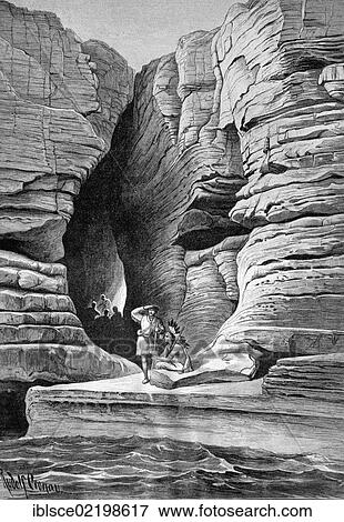The Leatherstocking cave on Hudson island near Glens Falls, USA, historic wood engraving, about 1897, North America View Large Photo Image Stock Photo - The Leatherstocking cave on Hudson island near Glens Falls, USA, historic wood engraving, about 1897, North America. Fotosearch
