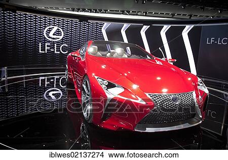 The Lexus LF-LC hybrid concept on display at the North American International Auto Show, Detroit, Michigan, USA, North America View Large Photo Image Picture - The Lexus LF-LC hybrid concept on display at the North American International Auto Show, Detroit, Michigan, USA, North America. Fotosearch