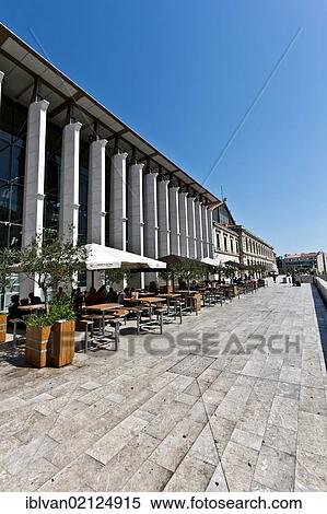 Stock Photography - The new expansion of the Gare Saint Charles train station, Marseille or Marseilles, Provence-Alpes-Cote dAzur, France, Europe. Fotosearch