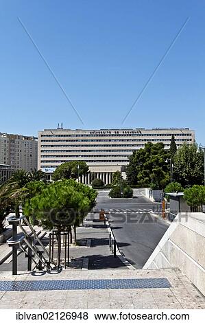 The University of Provence Aix-Marseille I from Gare Saint Charles train station, Marseille or Marseilles, Provence-Alpes-Côte d'Azur, France, Europe View Large Photo Image Stock Photo - The University of Provence Aix-Marseille I from Gare Saint Charles train station, Marseille or Marseilles, Provence-Alpes-Côte d'Azur, France, Europe. Fotosearch