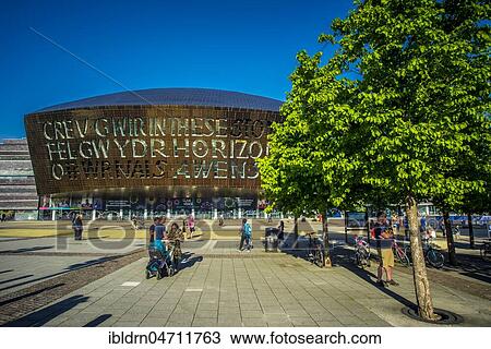 The Welsh Millennium Center, architect Percy Thomas, Cardiff, South Glamorgan, Wales, United Kingdom, Europe View Large Photo Image Stock Image - The Welsh Millennium Center, architect Percy Thomas, Cardiff, South Glamorgan, Wales, United Kingdom, Europe. Fotosearch
