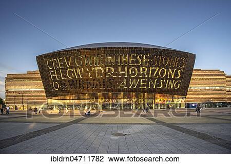 The Welsh Millennium Center, architect Percy Thomas, Cardiff, South Glamorgan, Wales, United Kingdom, Europe View Large Photo Image Stock Image - The Welsh Millennium Center, architect Percy Thomas, Cardiff, South Glamorgan, Wales, United Kingdom, Europe. Fotosearch