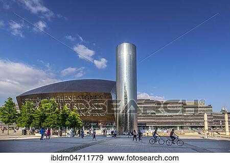 The Welsh Millennium Center, architect Percy Thomas, Cardiff, South Glamorgan, Wales, United Kingdom, Europe View Large Photo Image Stock Photo - The Welsh Millennium Center, architect Percy Thomas, Cardiff, South Glamorgan, Wales, United Kingdom, Europe. Fotosearch