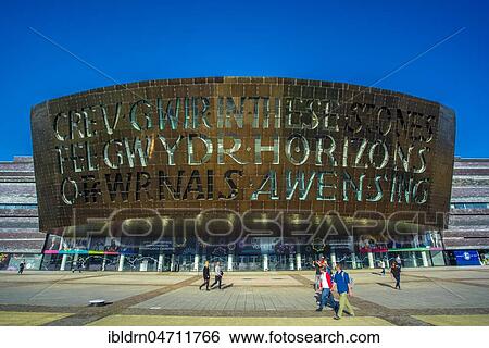The Welsh Millennium Center, architect Percy Thomas, Cardiff, South Glamorgan, Wales, United Kingdom, Europe View Large Photo Image Stock Photograph - The Welsh Millennium Center, architect Percy Thomas, Cardiff, South Glamorgan, Wales, United Kingdom, Europe. Fotosearch