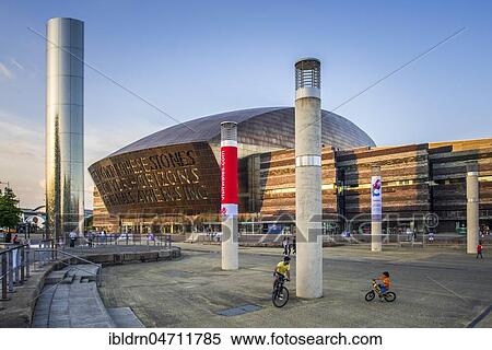 The Welsh Millennium Center, architect Percy Thomas, Cardiff, South Glamorgan, Wales, United Kingdom, Europe View Large Photo Image Stock Photography - The Welsh Millennium Center, architect Percy Thomas, Cardiff, South Glamorgan, Wales, United Kingdom, Europe. Fotosearch
