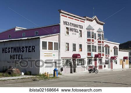 Picture - The Westminster Hotel in Dawson City, Canada, North America, PublicGround, North America. Fotosearch
