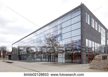 Stock Image - Theater Erfurt, theatre, Grosses Haus, Erfurt, Thuringia, Germany, Europe, PublicGround, Europe. Fotosearch