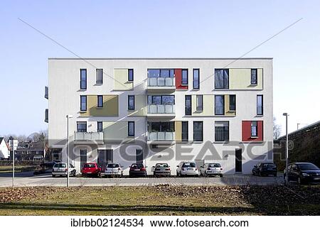 Picture - Theodor-Fliedner-House, nursing home, Herten, Westerholt district, Ruhr Area, North Rhine-Westphalia, Germany, Europe, PublicGround, Europe. Fotosearch