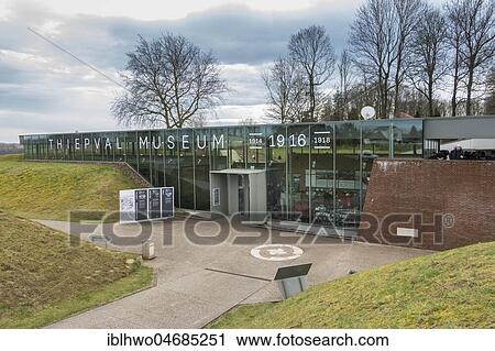 Stock Image - Thiepval Museum, First World War, Thiepval, Hauts-de-France, France, Europe. Fotosearch