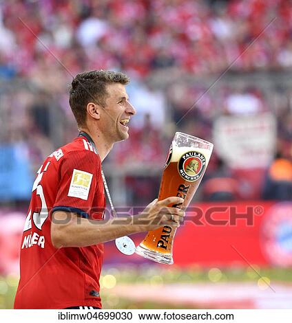 Thomas Müller FC Bayern Munich with Paulaner wheat beer for beer shower, Allianz Arena, Munich, Bavaria, Germany, Europe View Large Photo Image Stock Image - Thomas Müller FC Bayern Munich with Paulaner wheat beer for beer shower, Allianz Arena, Munich, Bavaria, Germany, Europe. Fotosearch