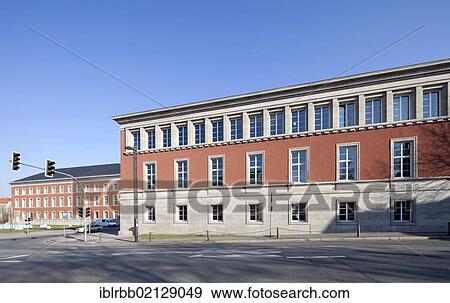 Stock Photo - Thuringian Landesverwaltungsamt, Office of Administration, former Gauforum, Weimar, Thuringia, Germany, Europe, PublicGround, Europe. Fotosearch