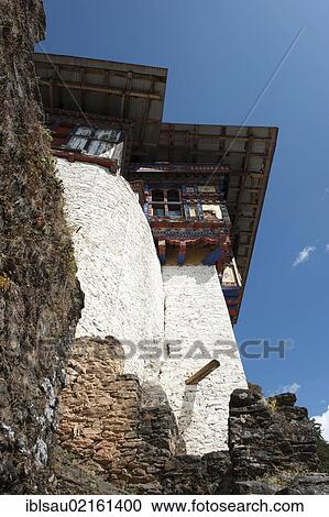 Tibetan Buddhism, high walls, Cheri Goemba Monastery, Chagri Dorjeden Monastery, near Thimphu, the Himalayas, Kingdom of Bhutan, South Asia, Asia View Large Photo Image Stock Image - Tibetan Buddhism, high walls, Cheri Goemba Monastery, Chagri Dorjeden Monastery, near Thimphu, the Himalayas, Kingdom of Bhutan, South Asia, Asia. Fotosearch
