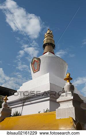 Tibetan Buddhism, stupa, Do-drul Chorten, Namgyal Research Institute of Tibetology, Gangtok, Sikkim, Himalayas, South Asia, Asia View Large Photo Image Stock Photo - Tibetan Buddhism, stupa, Do-drul Chorten, Namgyal Research Institute of Tibetology, Gangtok, Sikkim, Himalayas, South Asia, Asia. Fotosearch