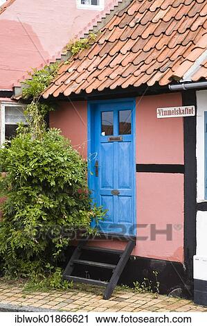 Timber-framed houses in Rønne, Bornholm, Denmark, Europe View Large Photo Image Stock Image - Timber-framed houses in Rønne, Bornholm, Denmark, Europe. Fotosearch