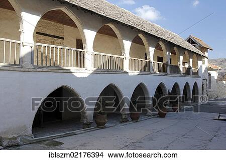 Timios Stavros Monastery, Monastery of the Holy Cross, Omodos, Cyprus, Greece, Europe View Large Photo Image Picture - Timios Stavros Monastery, Monastery of the Holy Cross, Omodos, Cyprus, Greece, Europe. Fotosearch