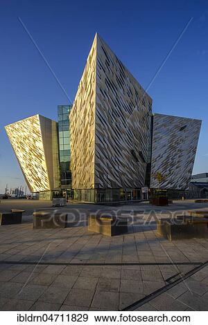 Titanic Museum, Architect Eric Kuhne, Titanic Quarter, Belfast, Antrim, Northern Ireland, United Kingdom, Europe View Large Photo Image Stock Photo - Titanic Museum, Architect Eric Kuhne, Titanic Quarter, Belfast, Antrim, Northern Ireland, United Kingdom, Europe. Fotosearch