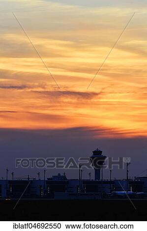 Tower and Terminal 2 at sunset, Munich Airport, Upper Bavaria, Bavaria, Germany, Europe View Large Photo Image Stock Image - Tower and Terminal 2 at sunset, Munich Airport, Upper Bavaria, Bavaria, Germany, Europe. Fotosearch