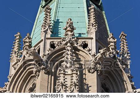 Tower, detail, St. Mary's Church, Muehlhausen, Thuringia, Germany, Europe View Large Photo Image Stock Photography - Tower, detail, St. Mary's Church, Muehlhausen, Thuringia, Germany, Europe. Fotosearch
