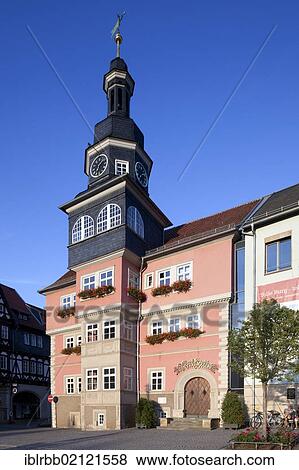 Town Hall, Eisenach, Thuringia, Germany, Europe, PublicGround, Europe View Large Photo Image Stock Photo - Town Hall, Eisenach, Thuringia, Germany, Europe, PublicGround, Europe. Fotosearch