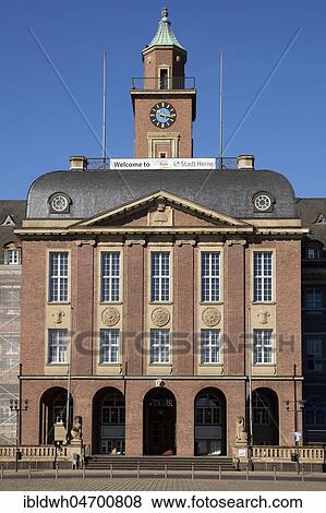 Town Hall, Herne, Ruhr district, North Rhine-Westphalia, Germany, Europe View Large Photo Image Stock Photo - Town Hall, Herne, Ruhr district, North Rhine-Westphalia, Germany, Europe. Fotosearch