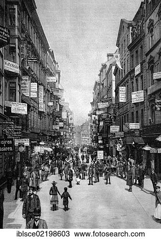 Traffic on Petersstrasse Street, Leipzig, Saxony, Germany, historic wood engraving, about 1897, Europe View Large Photo Image Stock Image - Traffic on Petersstrasse Street, Leipzig, Saxony, Germany, historic wood engraving, about 1897, Europe. Fotosearch