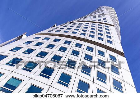 Turning Torso, neo-futurist residential skyscraper, tallest building in Scandinavia, by Spanish architect Santiago Calatrava, Malmö, Sweden, Europe View Large Photo Image Stock Photo - Turning Torso, neo-futurist residential skyscraper, tallest building in Scandinavia, by Spanish architect Santiago Calatrava, Malmö, Sweden, Europe. Fotosearch
