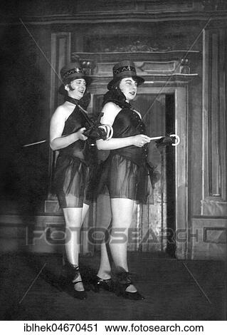 Stock Image - Two dancers, 1920s, Germany, Europe. Fotosearch