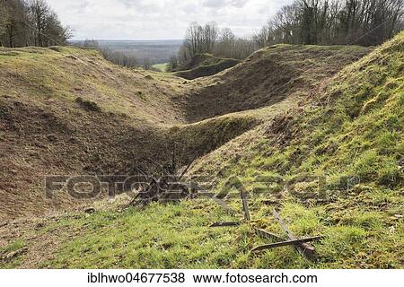 Vauquois Hill, crater landscape, testimony of the Mine War, World War I, near Verdun, Vauquois, Grand Est, France, Europe View Large Photo Image Stock Photo - Vauquois Hill, crater landscape, testimony of the Mine War, World War I, near Verdun, Vauquois, Grand Est, France, Europe. Fotosearch