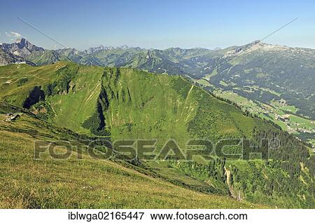View from Mt Fellorn to Kleinwalsertal valley, Allgaeu, Vorarlberg, Austria, Europe, PublicGround, Europe View Large Photo Image Stock Photo - View from Mt Fellorn to Kleinwalsertal valley, Allgaeu, Vorarlberg, Austria, Europe, PublicGround, Europe. Fotosearch