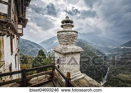 View from the largest monastery fortress, Trongsa Dzong, Trongsa, Himalayan region, Bhutan, Asia View Large Photo Image Stock Photograph - View from the largest monastery fortress, Trongsa Dzong, Trongsa, Himalayan region, Bhutan, Asia. Fotosearch