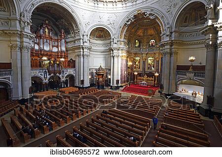 View into the interior, Berlin Cathedral, Berlin, Germany, Europe View Large Photo Image Stock Image - View into the interior, Berlin Cathedral, Berlin, Germany, Europe. Fotosearch