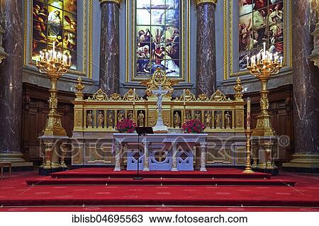View of altar and chancel, Berlin Cathedral, Berlin, Germany, Europe View Large Photo Image Stock Image - View of altar and chancel, Berlin Cathedral, Berlin, Germany, Europe. Fotosearch