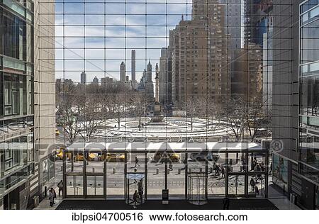 View of Columbus Circle from inside Time Warner Center, Manhattan, New York, USA, North America View Large Photo Image Stock Photograph - View of Columbus Circle from inside Time Warner Center, Manhattan, New York, USA, North America. Fotosearch
