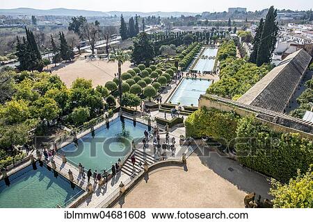 View of the Alcazar Garden, Córdoba, Cordoba Province, Andalusia, Spain, Europe View Large Photo Image Stock Photo - View of the Alcazar Garden, Córdoba, Cordoba Province, Andalusia, Spain, Europe. Fotosearch