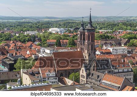 View of the Old Town with Market Church St. Johannis, Göttingen, Lower Saxony, Germany, Europe View Large Photo Image Stock Image - View of the Old Town with Market Church St. Johannis, Göttingen, Lower Saxony, Germany, Europe. Fotosearch