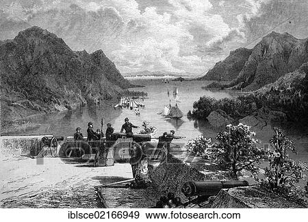 View over the Hudson River, from West Point, New York, United States, historical wood engraving, 1886, North America View Large Photo Image Stock Photo - View over the Hudson River, from West Point, New York, United States, historical wood engraving, 1886, North America. Fotosearch