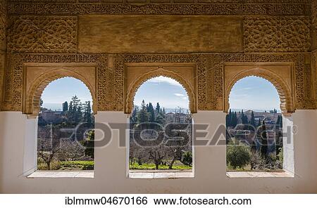 View through archway, Summer Palace Generalife, Palacio de Generalife, Granada, Andalusia, Spain, Europe View Large Photo Image Stock Photograph - View through archway, Summer Palace Generalife, Palacio de Generalife, Granada, Andalusia, Spain, Europe. Fotosearch