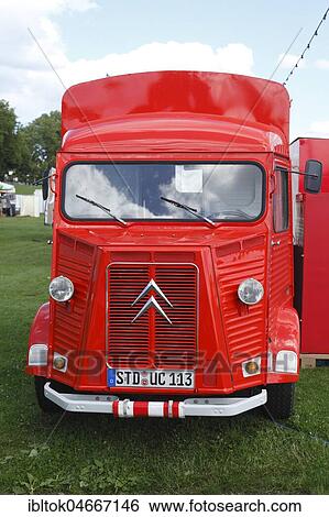 Vintage car, red Citroen van, Germany, Europe View Large Photo Image Stock Photograph - Vintage car, red Citroen van, Germany, Europe. Fotosearch